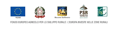 Loghi FEASR, Repubblica Italiana, Regione del Veneto, PSR Veneto e Leader